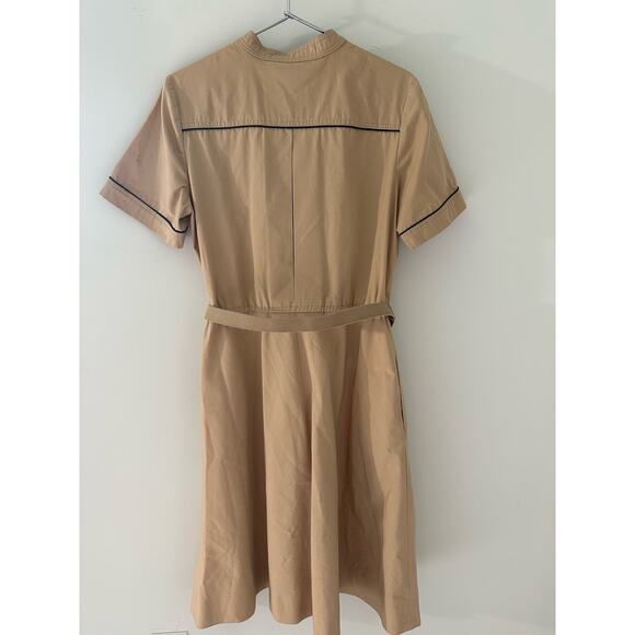 Vintage Sasson Paris Tan Jacket w/Leather Belt Size 10/11 - Picture 2 of 6